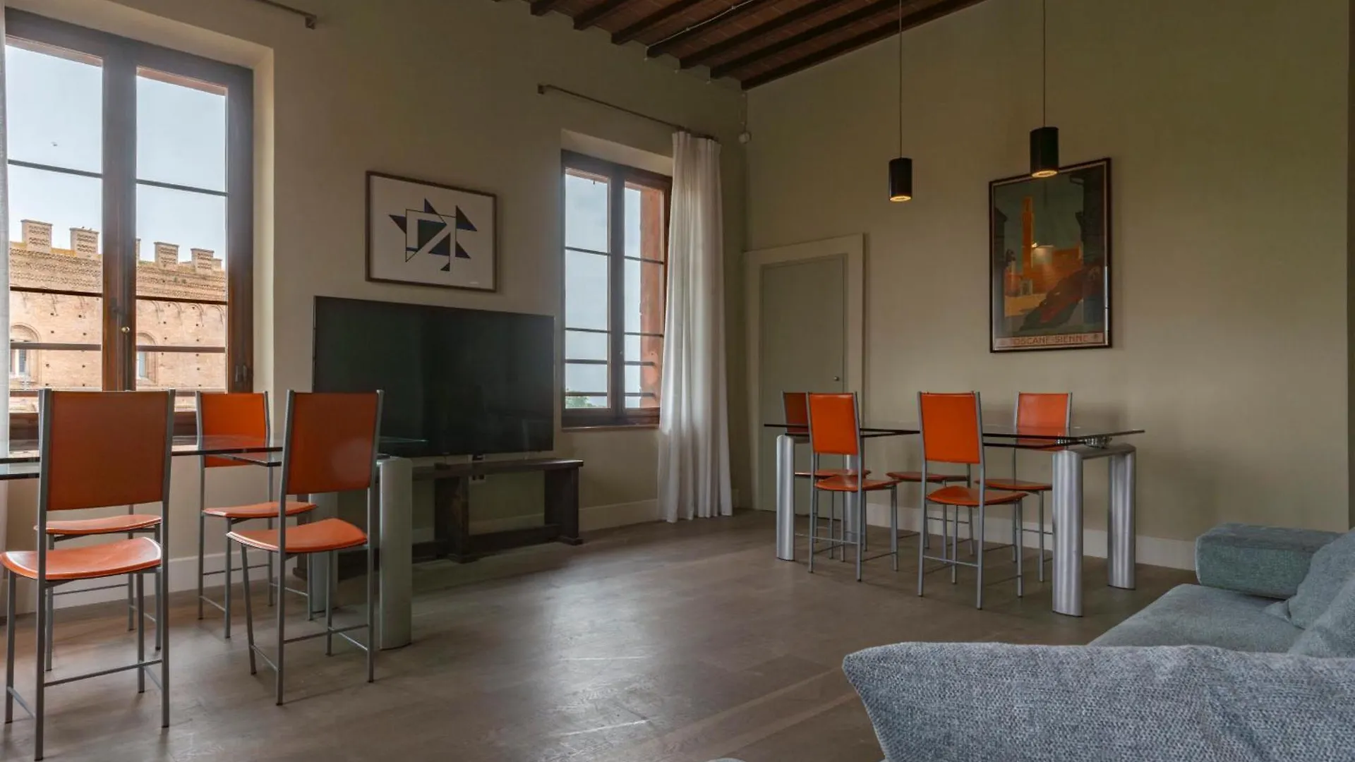 シエーナTorre Dei Lambertini Windows On Piazza Del Campo - Residenza D'Epocaアパートメント イタリア